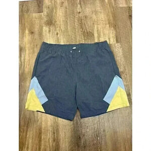Fair Harbor Lined Swim Trunks Bayberry Mens L Hybrid Boardshort Retro Design